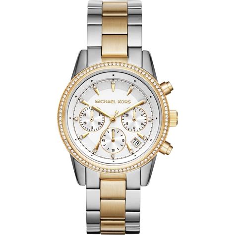 michael kors ritz pave black tone watch|Ritz Pavé Two.